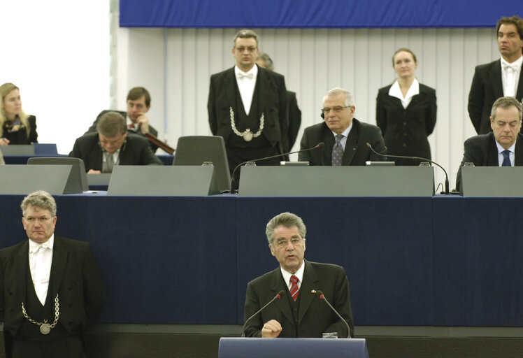 Fotó 26: Visit of the President of Austria to the EP in Strasbourg.