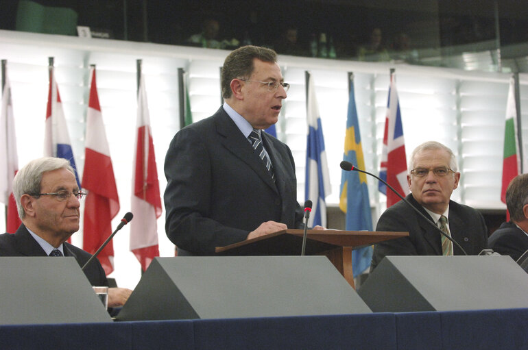 Fotografija 8: Plenary session in Strasbourg - Address by Fouad SINIORA, Prime Minister of Lebanon