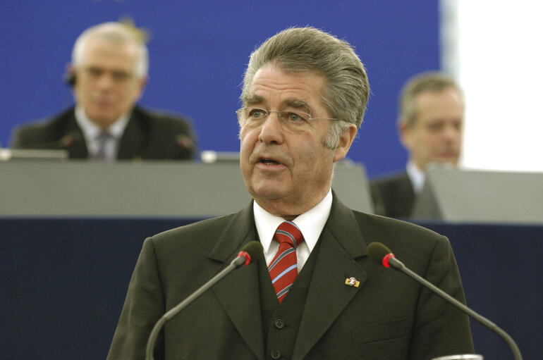 Fotó 28: Visit of the President of Austria to the EP in Strasbourg.