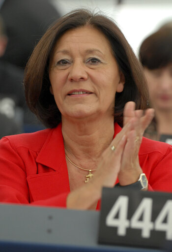 Fotografi 3: MEP Ewa KLAMT takes part in a plenary session in Strasbourg