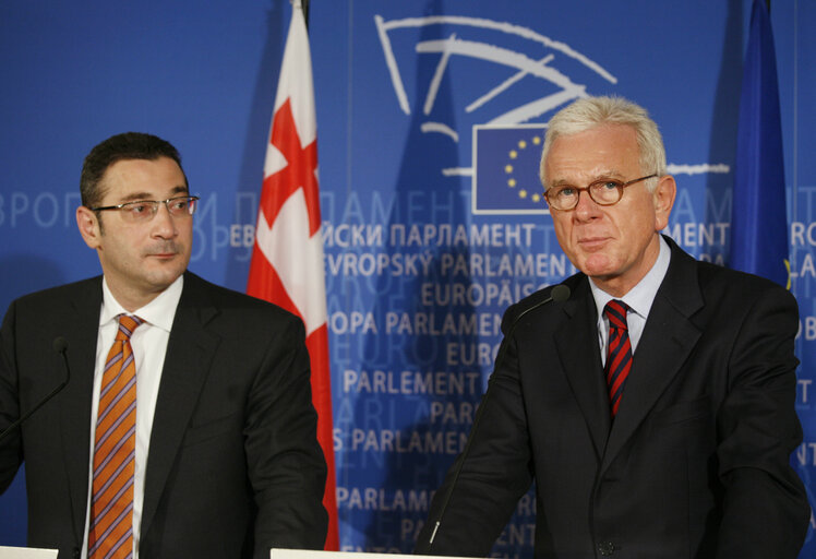 Suriet 7: EP President meets with Vladimir Gurgenidze, Prime Minister of Georgia, in Brussels