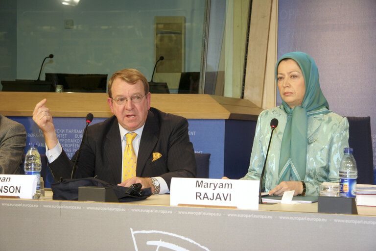 Press conference in Brussels - Iranian opposition and EU policy