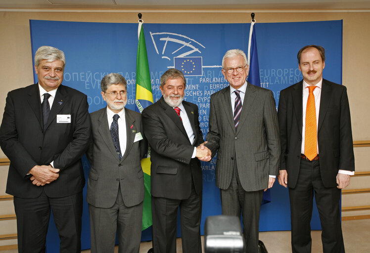 Foto 4: EP President meets with the President of Brazil.