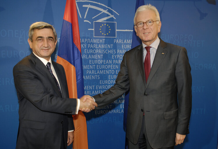 Fotografija 7: EP President meets with Prime Minister of Armenia, in Strasbourg