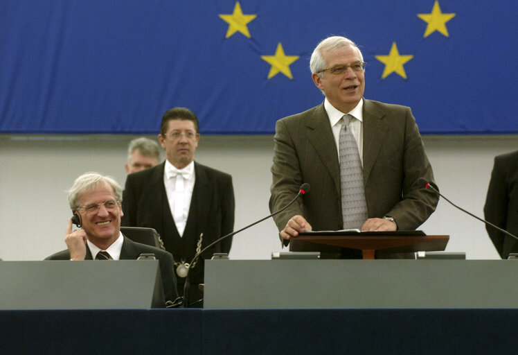 Photo 22 : Plenary session in Strasbourg - Formal sitting : address by President of Hungary