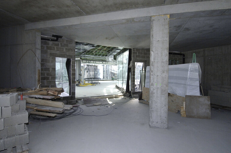 Fotografie 21: Ongoing construction works at the EP building in Brussels.