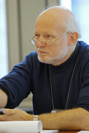 MEP Erik MEIJER attends a meeting in Brussels