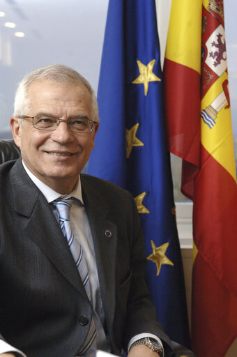 Portrait of outgoing EP President Josep BORRELL FONTELLES in Brussels