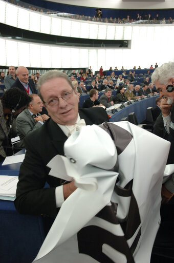 Fotagrafa 34: Plenary session in Strasbourg - Proclamation and signing of the Charter of Fundamental Rights by EP President, President-in-office of the Council and Commission President