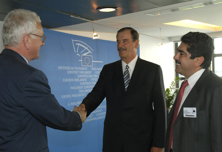 EP President meets with Vicente FOX, former President of Mexico and Manuel ESPINO, President of the Mexican National Action Party (PAN), in Strasbourg