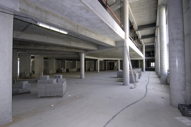 Fotografia 7: Ongoing construction works at the EP building in Brussels.