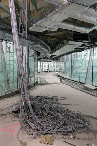 Fotografija 26: Ongoing construction works at the EP building in Brussels.