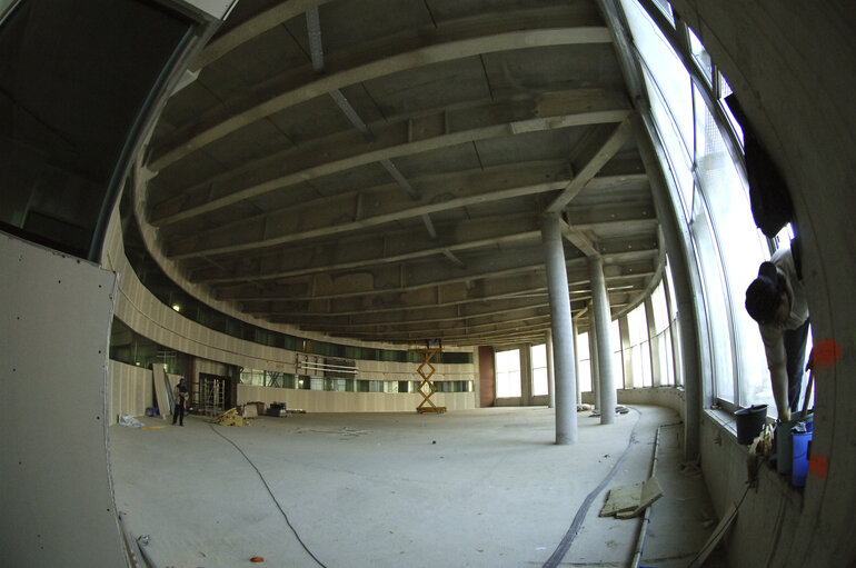 Nuotrauka 21: Ongoing construction works at the EP building in Brussels.