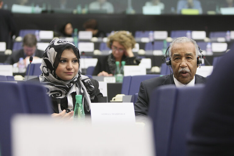 Fotografie 11: Sakharov Prize 2011. Arab Spring. Meetings with EPP GROUP