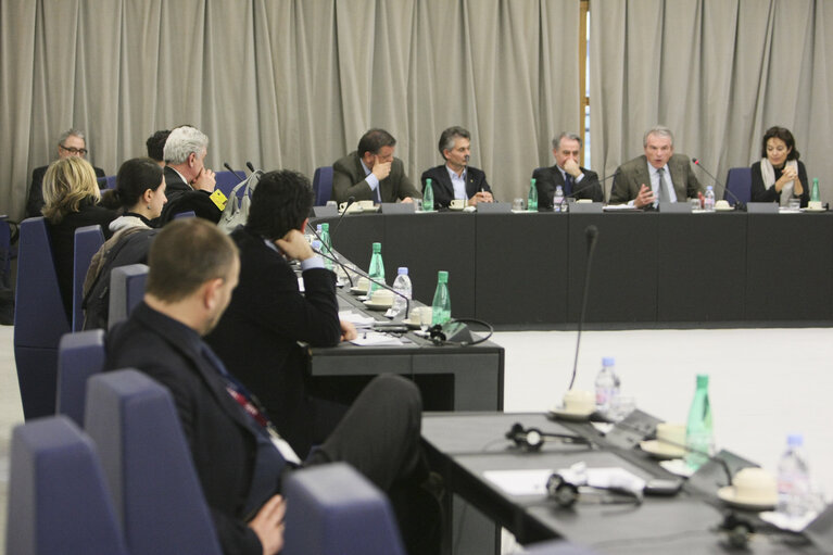 Fotó 6: MEPs and journalists.  EPIO Milan