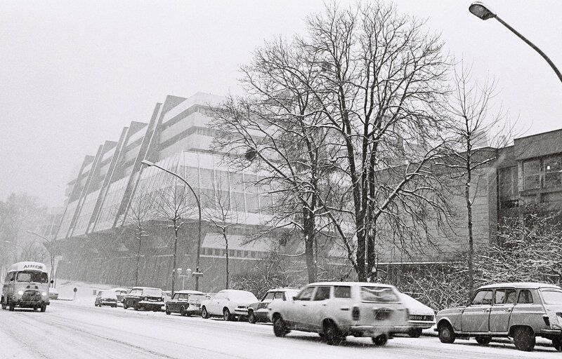 Fotografija 11: Strasbourg EP building under the snow