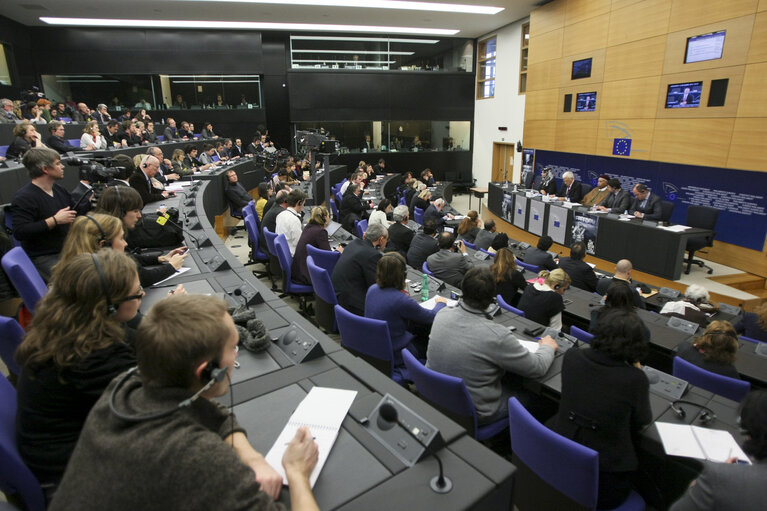 Zdjęcie 9: Sakharov Prize 2011, press conference