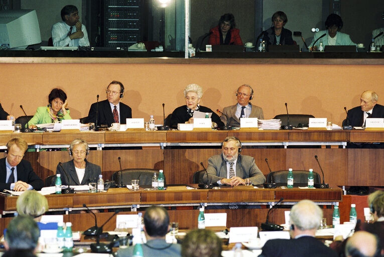 Foto 3: EPP Group meeting with Chiara LUBICH