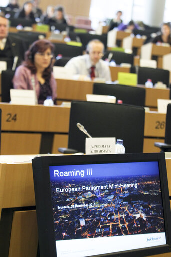 Fotografie 20: Mini-Hearing on The Recast of the Roaming Regulation