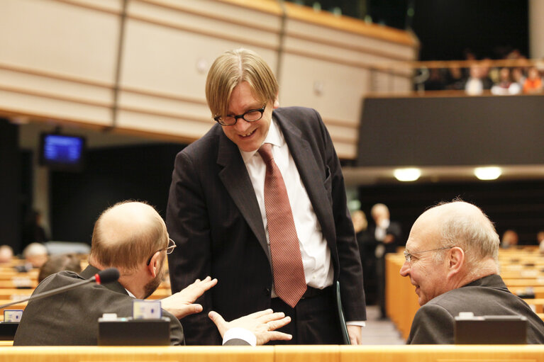 Photo 28: Meps in the hemicycle in Brussels, week 48 - Prepration for the European Council