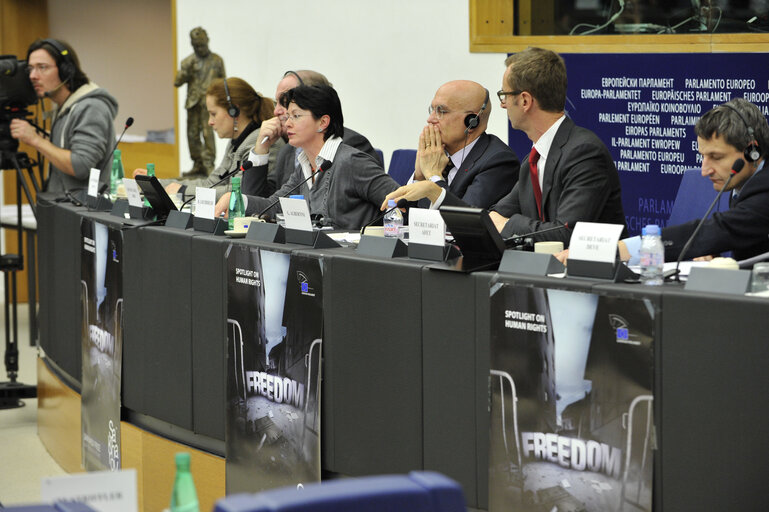 Fotografie 3: Joint meeting with the Committee on Foreign Affairs, the Committee on Development and the Subcommittee on Human Rights with Sakharov laureates