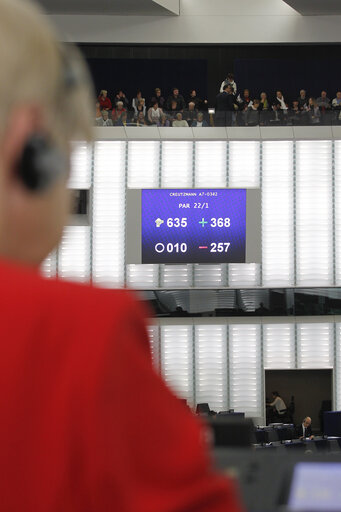 Foto 28: Plenary Session in Strasbourg - Week 46