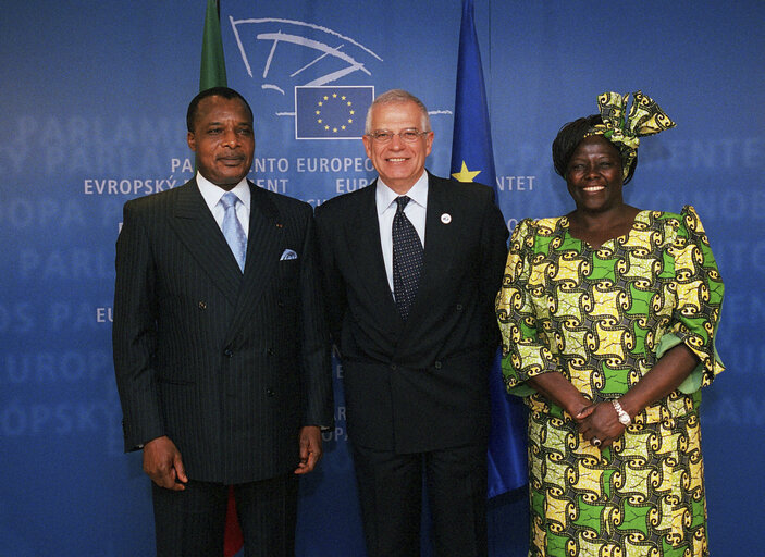 Wangari MAATHAI, 2004 Nobel Peace Prize Winner at The European Parliament