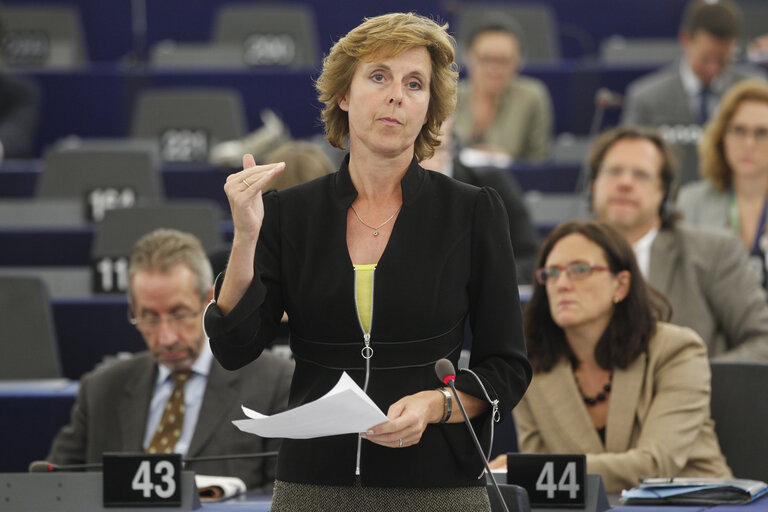 Billede 36: MEPs during plenary session in Strasbourg, week 39