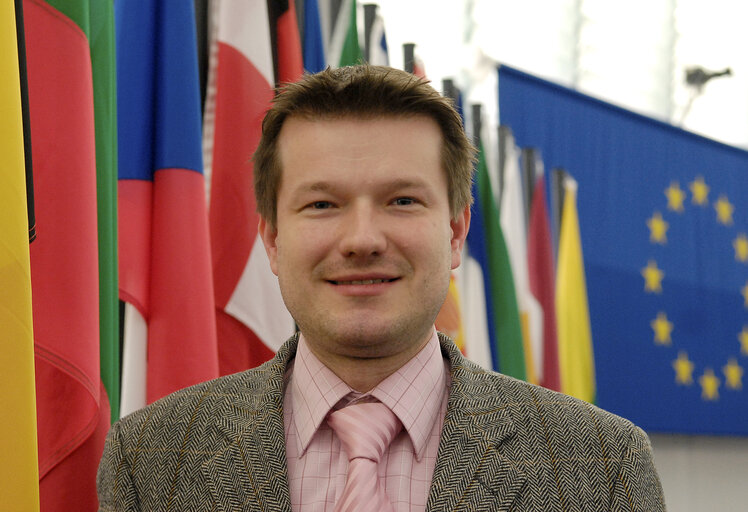 Fotografie 1: Martin KASTLER in Plenary Session in STrasbourg.