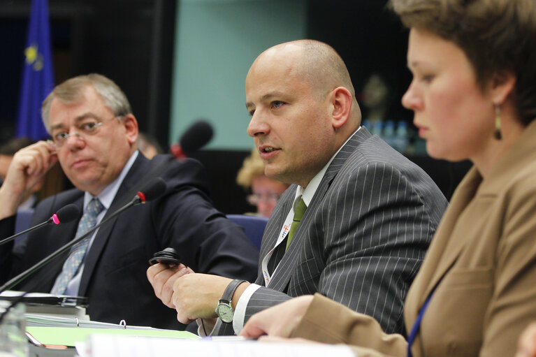 Foto 4: Conference of Committee Chairs with Polish Presidency minister of Foreign affairs