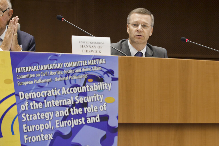 Democratic Accountability of the internal security strategy and the role of EUROPOL, EUROJUST and FRONTEX