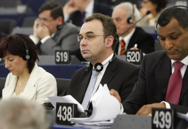 Fotagrafa 4: Filip KACZMAREK  MEP in plenary session in Strasbourg.