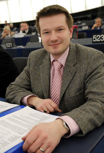 Fotografie 9: Martin KASTLER in Plenary Session in STrasbourg.