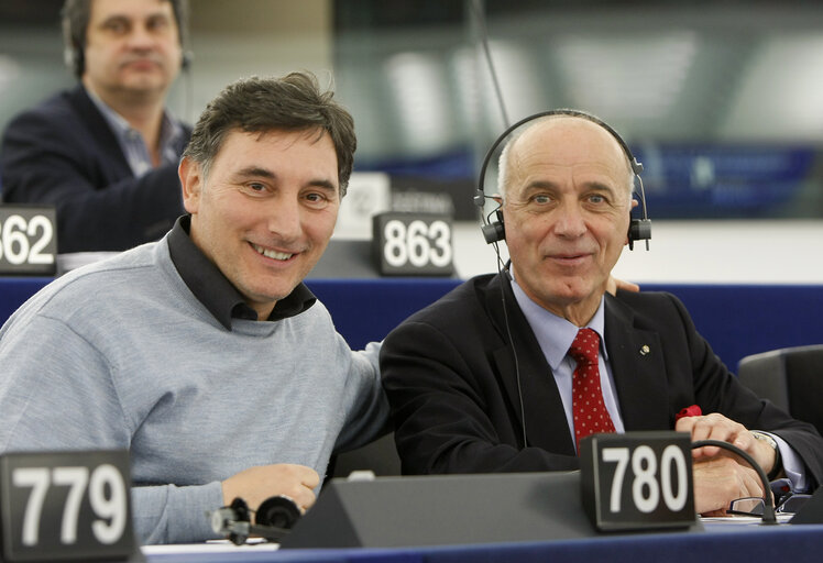 Fernand LE RACHINEL MEP in Plenary Session in Strasbourg