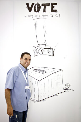 Fotografi 17: Mission to monitor the upcoming elections for a Constituent Assembly in Tunisia