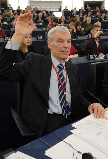 Fotogrāfija 3: Justas Vincas PALECKIS MEP in Plenary Session in Strasbourg.