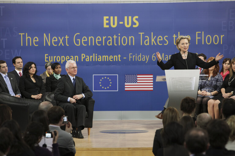 Fotografie 8: Secretary of State of the United States of America, will join EP President at Parliament in Brussels for a discussion with an audience of young Europeans.