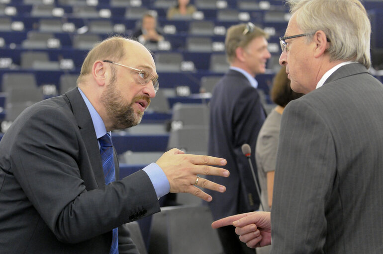 Fotografie 22: Plenary Session in Strasbourg - Week 39 - Question hour with the President of the Eurogroup and Prime Minister of Luxembourg