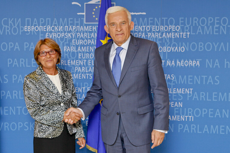 Jerzy BUZEK, EP President, meets with the Staff Committee