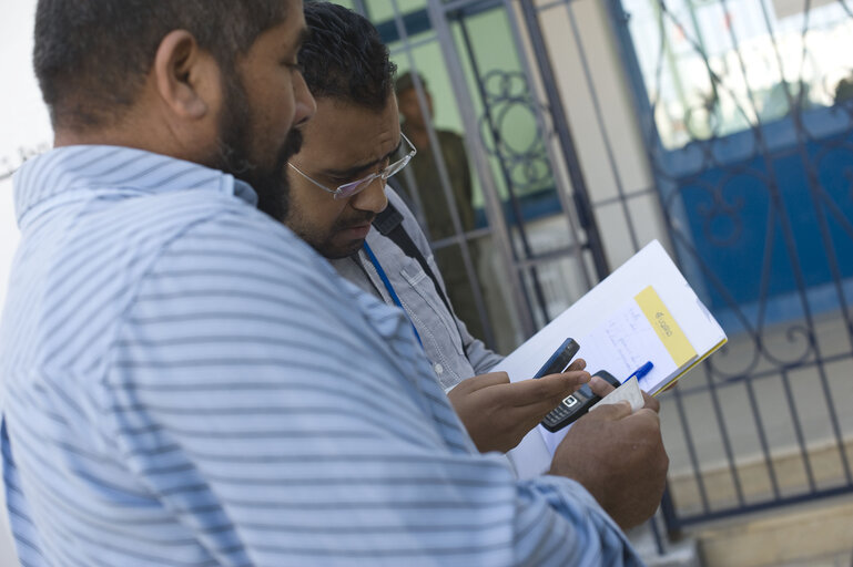 Valokuva 40: Day of election of the Tunisian Constituent Assembly in Tunis.