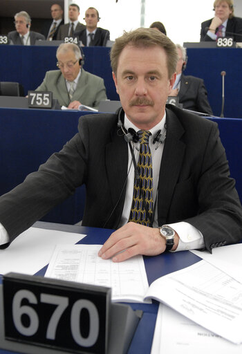 MEP Girts Valdis KRISTOVSKIS in Plenary Session