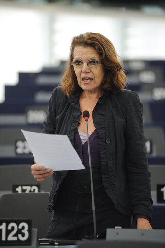 Fotografija 8: MEPs during Plenary Session in Strasbourg - Week 37