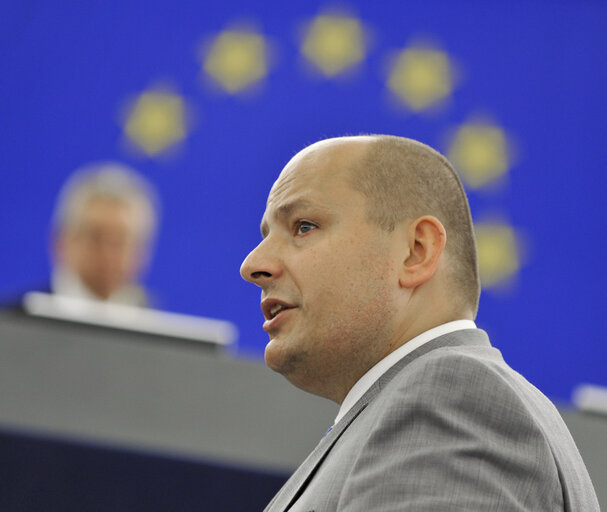 Foto 12: Secretary of State for European affairs and economic policy at the Plenary Session in Strasbourg, week 37