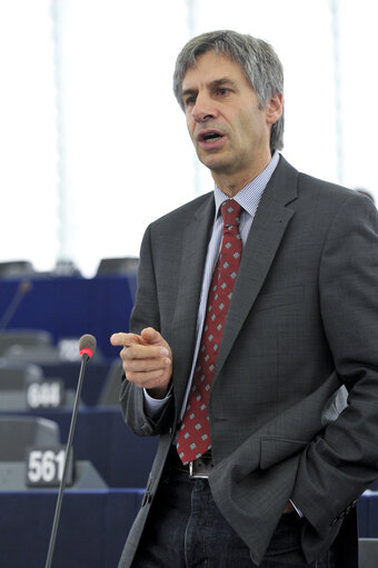 Hemicycle during the Plenary Session in Strasbourg - Week 27 - Modification of the Act concerning the election of the Members of the European Parliament