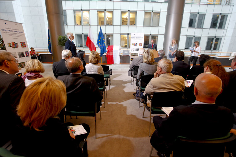 Φωτογραφία 6: Opening ceremony - rotating exhibition of works on the occasion of the Polish Presidency of the EU