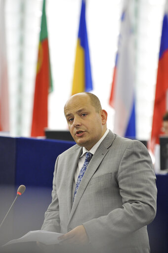 Foto 10: Secretary of State for European affairs and economic policy at the Plenary Session in Strasbourg, week 37