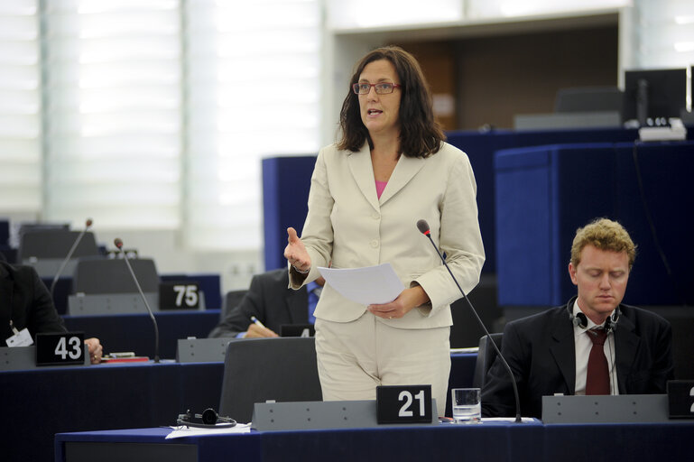 Fotografija 34: MEPs during Plenary Session in Strasbourg - Week 37