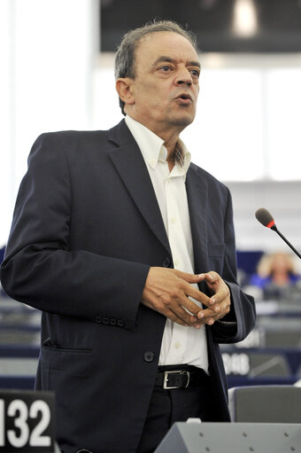 Fotografija 7: Mep at the Plenary Session in Strasbourg, week 37