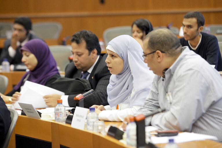 Photo 8: Study Visit to EP of Egyptian political activists.