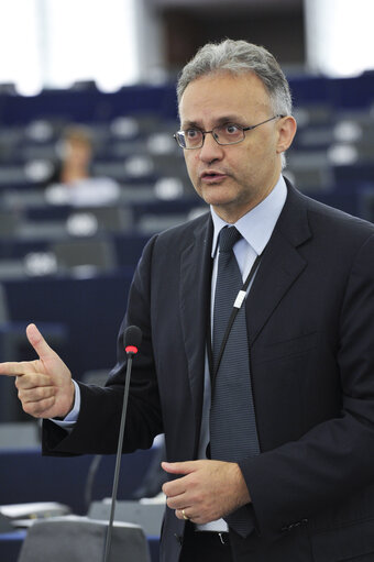 Fotó 2: Hemicycle during the Plenary Session in Strasbourg - Week 27 - Scheme for food distribution to the most deprived persons in the Union